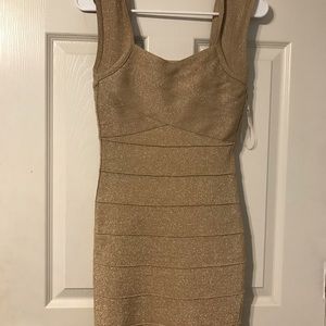 Gold forever 21 mini party dress